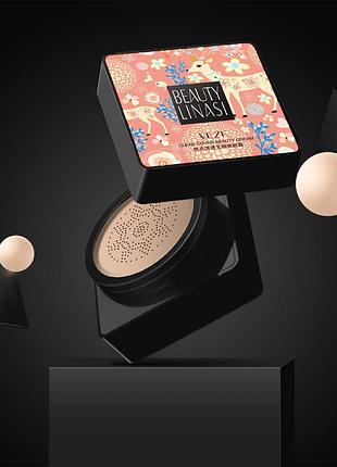 Акция!!! тональный кушон 01 натуральный veze clear cover beauty linasi 20 мл