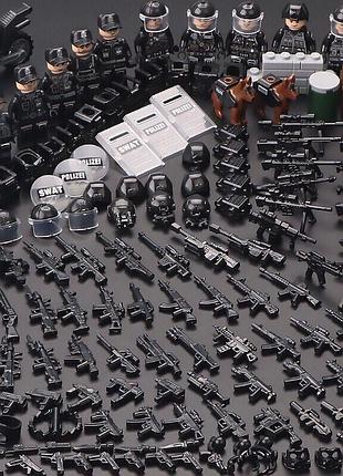 Конструктор фигурки человечки спецназ военные солдаты полиция swat 12 шт