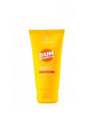Сонцезахисний крем sunscreeen face cream spf 50+ bogenia, 50 мл