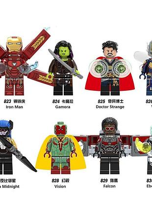 Набір фігурки конструктор чоловічки месники супергерої marvel війна нескінченності