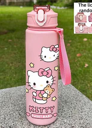 Бутылка для воды детская sanrio kitty 800 мл sam-17801 розовая