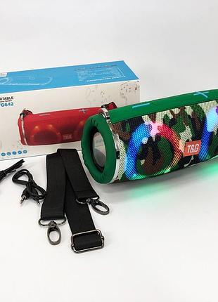 Портативна колонка з led підсвічуванням, музична блютуз колонка з підсвічуванням, блютуз аудіо приймач un-82