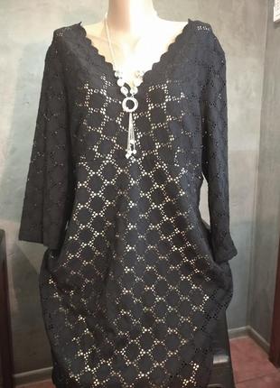 Отличное платье-кокон, на подкладке, 16 р
