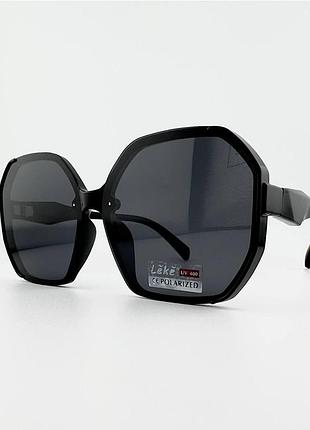 Солнцезащитные очки женские leke lk2137 c1 с поляризацией, черные, uv400