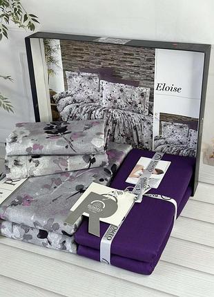 Eloise сатиновое постельное белье. евро размер. romeo home турция.