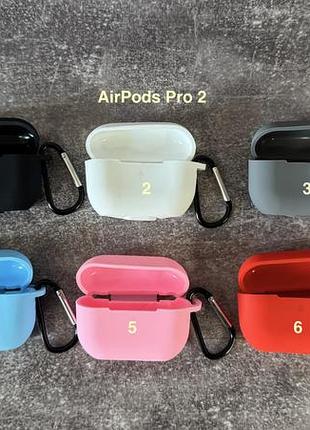 Чохол для навушників airpods pro 2 чорний силіконовий
