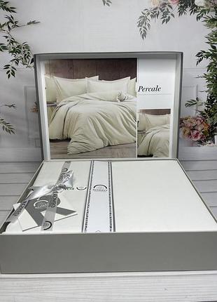 Tensel percale krem сатиновое постельное белье. евро размер. romeo home турция.