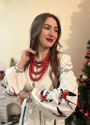 Вишита сукня "лінсі" pj-0092