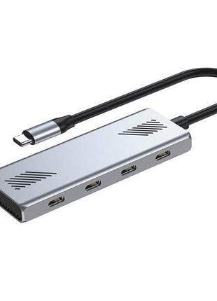 Хаб gembird uhb-cm-u310-c4-01 на 4 порти usb 3.2