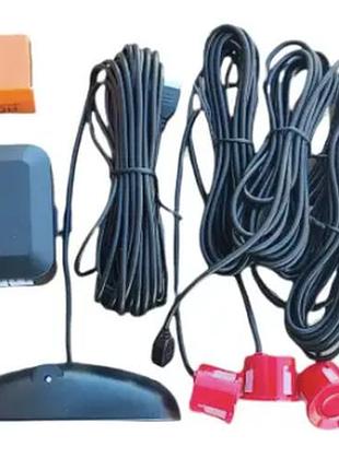 Парктроник (паркувальный радар) parking assistant sensor, 4 красные датчика
