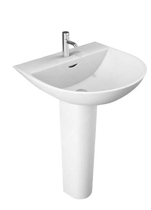 Раковина з ніжкою rak ceramics reserva 55x18.5x50.5 см (rak0026) білий