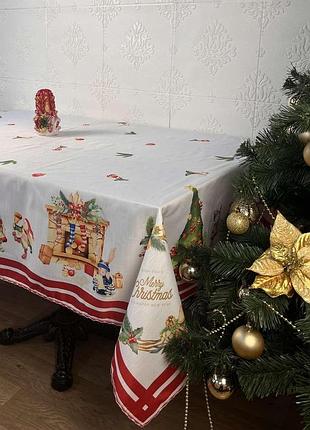 Скатертина maison royale новорічна 160x220 model 04 в коробці