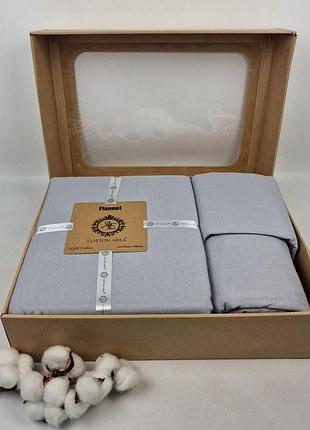 Постельное белье ae фланель 200x220 grey