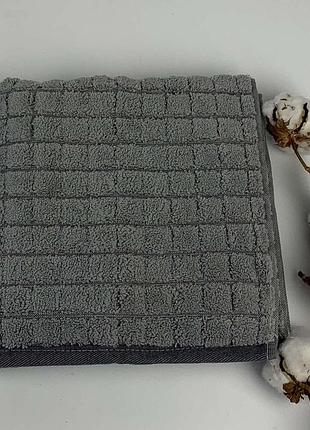 Рушник pupilla 50х90 arya model-2 сірий