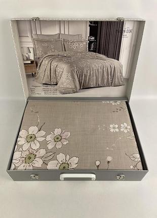 Постільна білизна maison d'or тенцел 200х220 marguerites beige