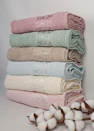 Набір рушників philippus super cotton 70x140 ruby (a505)