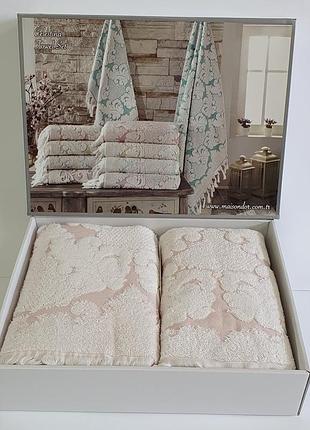 Полотенца maison d'or 2шт celestina rose