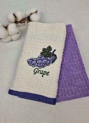 Набір рушників nilteks 2 шт honeycomb grape