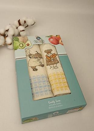Набір вафельних рушників nilteks 2 шт qualite cheff