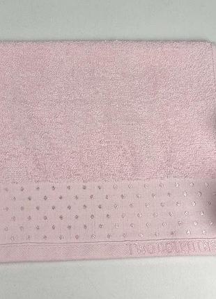 Рушник two dolphins classic cotton 30х50 lenny рожевий(е784)