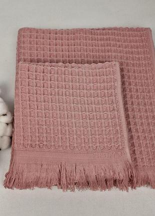 Набор полотенец philippus prime cotton 2 шт waffle фиолетовый (a390)