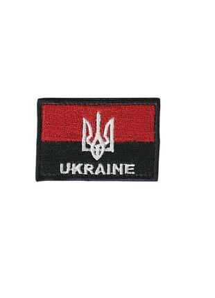 Шеврон зсу, військовий / армійський, упа прапор, на липучці, 5 см * 8 см