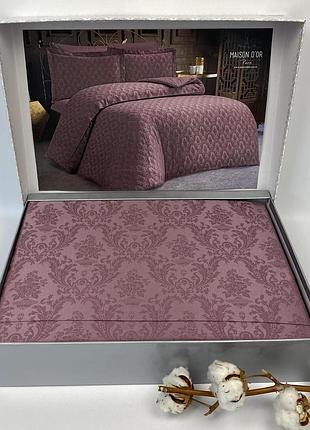 Постільна білизна maison d'or emerald linens бамбук 200х220 lilac