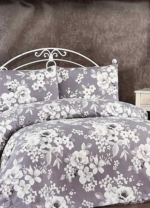 Постільна білизна belizza фланель 160x220 daffodil grey