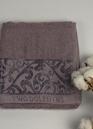 Рушник two dolphins vip cotton 30х50 kalimnos фіолетовий(a156)