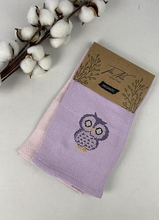 Набір кухонних рушників 2 шт rice pattern hanger own pink-purple