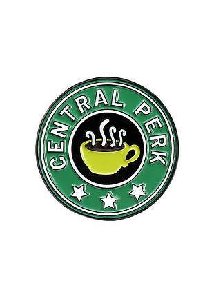 Пін значок металевий кава "central perk"