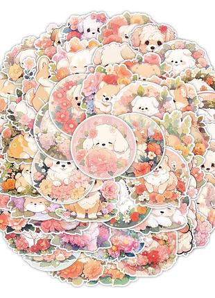 Стикеры наклейки граффити puppy (щеночки) (50 шт)