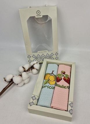 Набір вафельних рушників nilteks 40x60см 2 шт fruit - 2