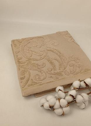 Рушник philippus moss cotton 70x140 mira капучино (a516)