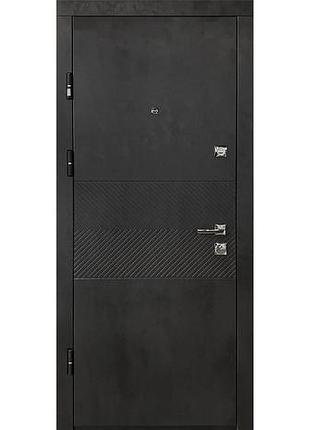 Входные двери пк-560 q оксид черный/оксид светлый квартира 960