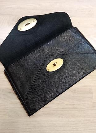 Кожаный клатч mulberry