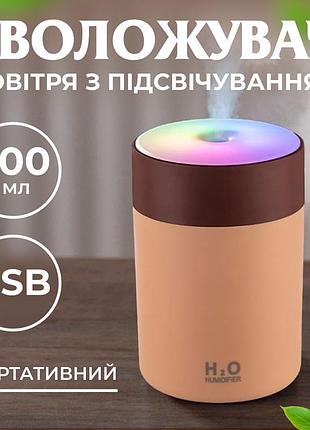 Увлажнитель воздуха usb colorful humidifier 300ml коричневый