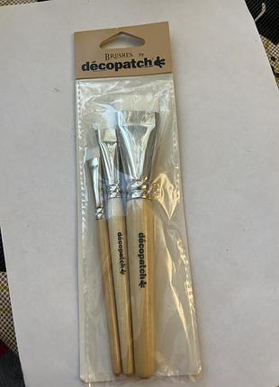 Нейлонові пензлі décopatch - набір з 3 штук