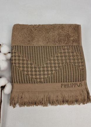 Рушник philippus prime cotton 50x90 mosso коричневий (a382)