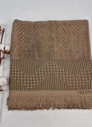 Рушник philippus prime cotton 70x140 mosso коричневий (a382)