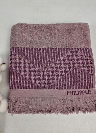 Рушник philippus prime cotton 50x90 mosso фіолетовий (a382)
