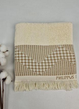 Полотенце philippus prime cotton 50x90 mosso молочное (a382)