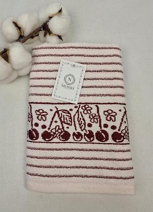 Рушник nilteks 40x60см striped cherry