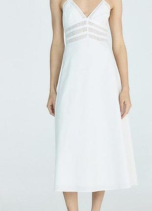 Сарафан сукня з мереживом zara бавовняна