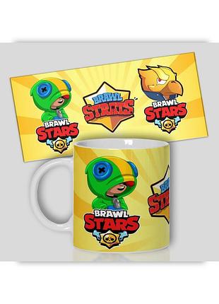 Кружка керамічна смішна з приколом з написом з принтом wonkey " brawl stars" 330мл 23053