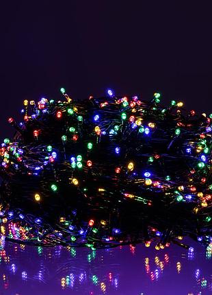Гірлянда різдвяна фея вулична 100 (м) 1000 led чорний провід мультиколір cf1000l100mbml