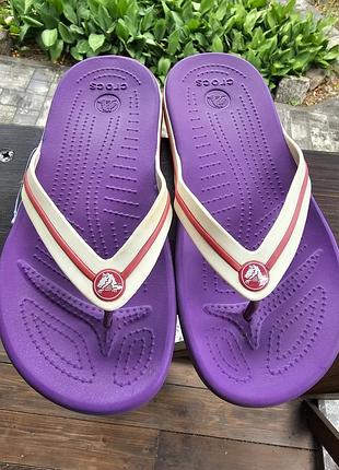Кроксы crocs crocband flip оригинал w8