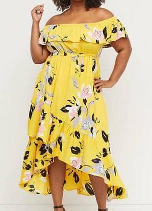Жіноча яскрава сукня американського бренду lane bryant, розмір 22uk (52-54р-р)