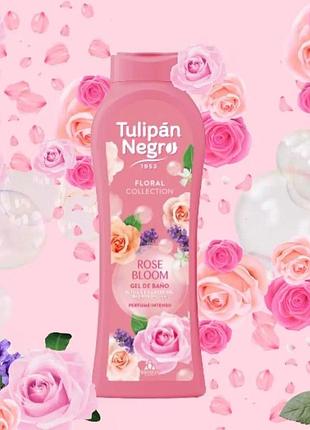 Гель для душа tulipan negro "цветок розы", 650 мл