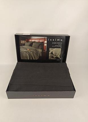 Постільна білизна issimo home vegan silk 200х220 jade black